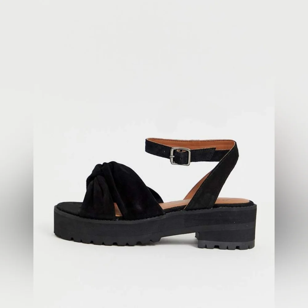 Free People Essex Chunky‎ Suede Strap Sandals